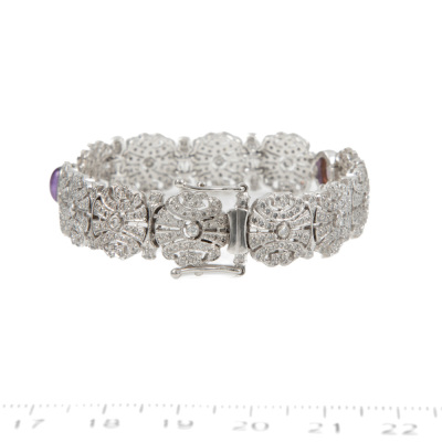 1.50ct Amethyst & Diamond Bracelet - 5