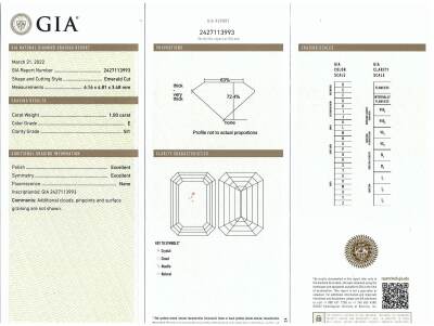 1.00ct Centre Diamond Ring GIA E SI1 - 4