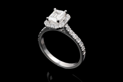 1.00ct Centre Diamond Ring GIA E SI1 - 6