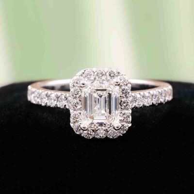 1.00ct Centre Diamond Ring GIA E SI1 - 8