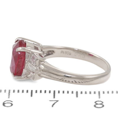 3.23ct Ruby and Diamond Ring - 3