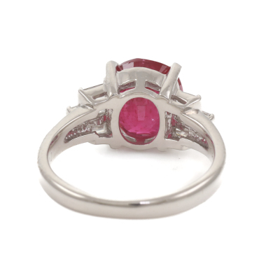 3.23ct Ruby and Diamond Ring - 5