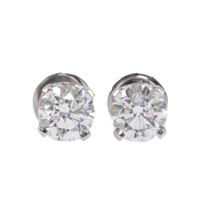 2.00ct Diamond Studs GIA D E VVS1