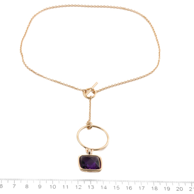 Hermes Amethyst Necklace - 2