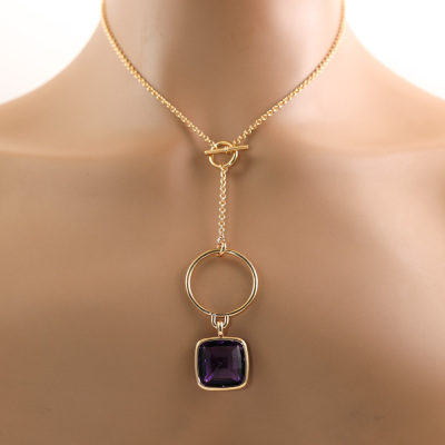 Hermes Amethyst Necklace - 5