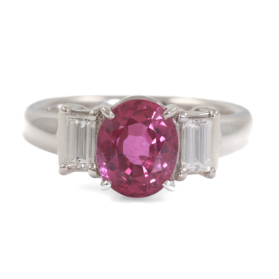 2.67ct Ruby and Diamond Ring