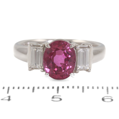 2.67ct Ruby and Diamond Ring - 2