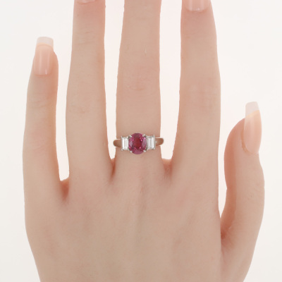 2.67ct Ruby and Diamond Ring - 7