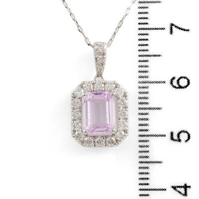 2.13ct Padparadscha Sapphire Pendant - 3