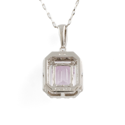 2.13ct Padparadscha Sapphire Pendant - 5