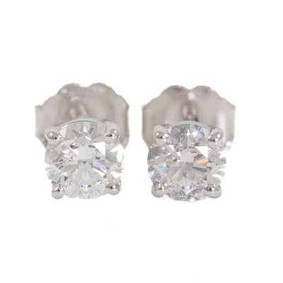 0.83ct Diamond Studs GIA D VVS1