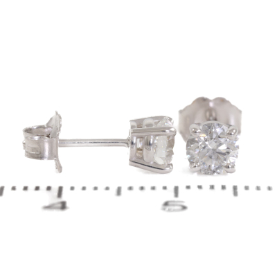 0.83ct Diamond Studs GIA D VVS1 - 4