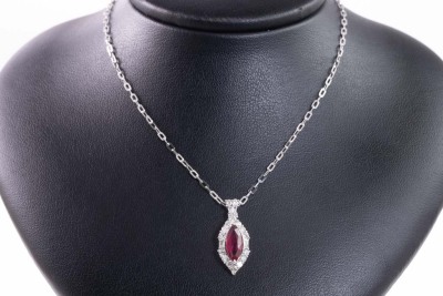 1.51ct Ruby and 0.74ct Diamond Pendant - 5