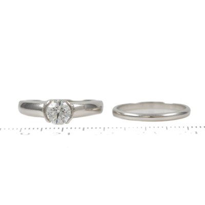 0.90ct Diamond Engagement Set GIA D VVS2 - 2