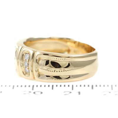 Mens Diamond Gold Ring 11.5g - 3