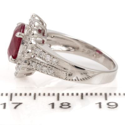 2.51ct Ruby and 0.64ct Diamond Ring - 3