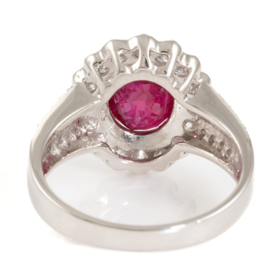 2.51ct Ruby and 0.64ct Diamond Ring - 5