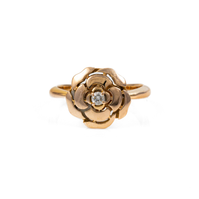 Chanel Camelia Diamond Ring