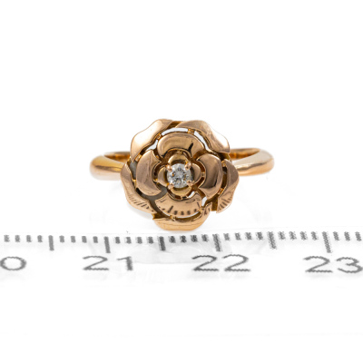 Chanel Camelia Diamond Ring - 3