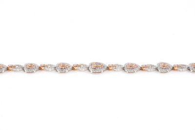 6.45ct Pink & White Diamond Bracelet - 5