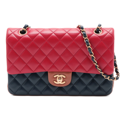 Chanel Medium Double Flap Tricolour