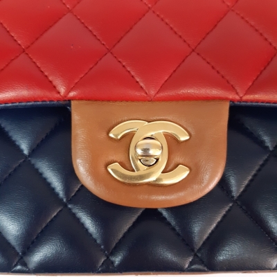 Chanel Medium Double Flap Tricolour - 10