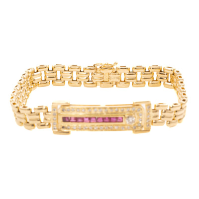 0.79ct Ruby & 0.43ct Diamond Bracelet - 3