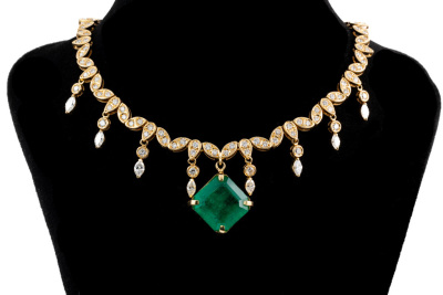 9.03ct Emerald & 5.72ct Diamond Necklace - 7