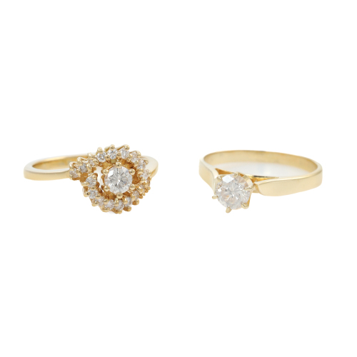 Set of Two Diamond Rings