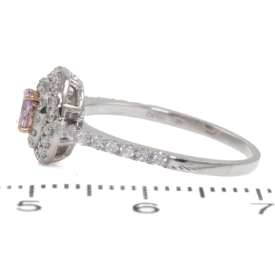 0.14ct Natural Fancy Purple Diamond Ring - 4