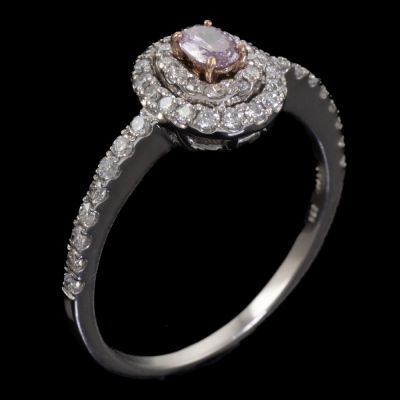 0.14ct Natural Fancy Purple Diamond Ring - 6