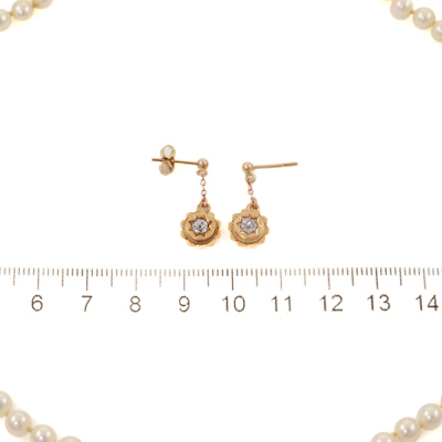 Set of Akoya Pearl & Diamond Jewellery - 5