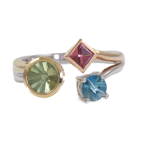 Mixed Multi-coloured Gemstone Ring