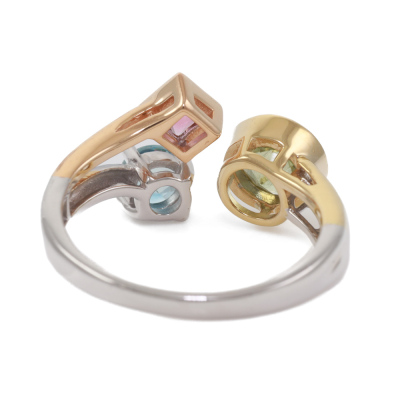 Mixed Multi-coloured Gemstone Ring - 4