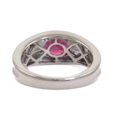 2.14ct Oval Pink Tourmaline Ring - 3