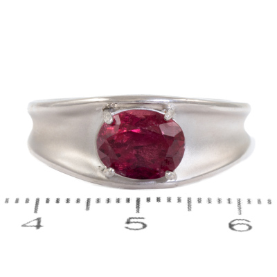 2.14ct Oval Pink Tourmaline Ring - 6