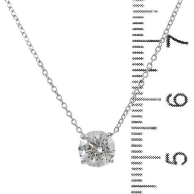 1.00ct Diamond Solitaire Pendant GIA E P1 - 3