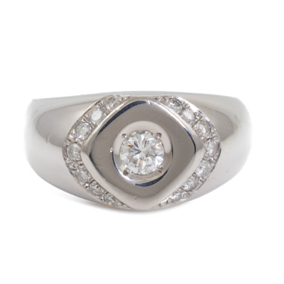 0.58ct Diamond Mens Ring