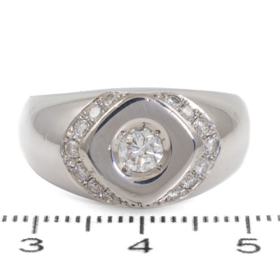 0.58ct Diamond Mens Ring - 2