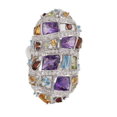 4.78ct Multi-Colour Gemstone Ring