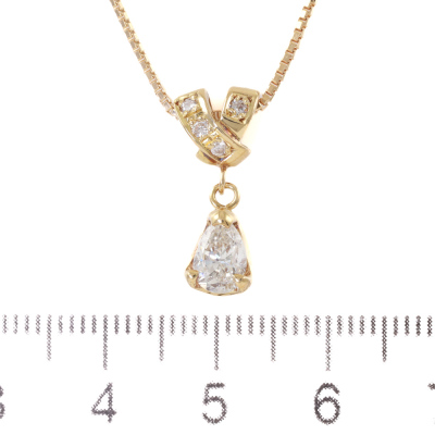 0.77ct Diamond Solitaire Pendant - 2