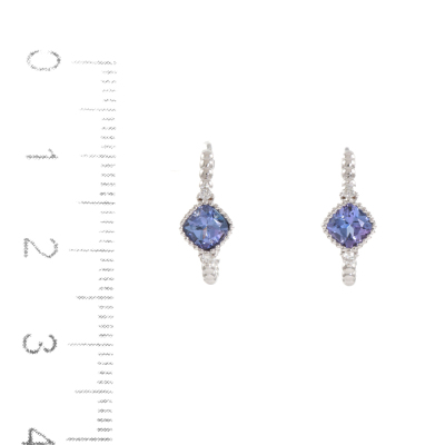 0.64ct Tanzanite and Diamond Earrings - 3