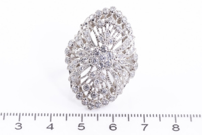 1.50ct Diamond Dress Ring Platinum 19.8g - 2