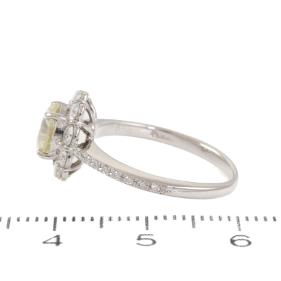 1.00ct Centre Diamond Halo Ring - 3