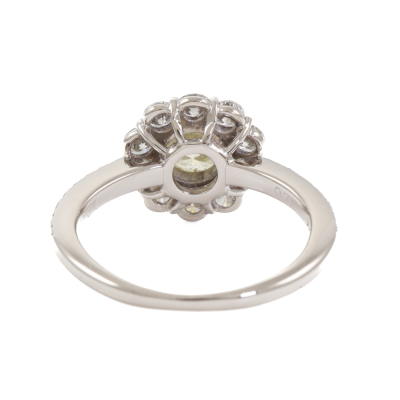 1.00ct Centre Diamond Halo Ring - 4