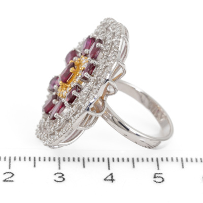 3.50ct Ruby and 1.32ct Diamond Ring - 3