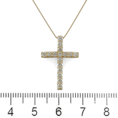 0.50ct Diamond Cross Pendant - 2