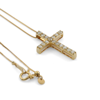 0.50ct Diamond Cross Pendant - 3