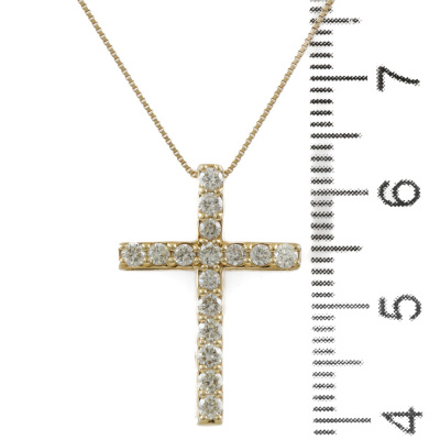 0.50ct Diamond Cross Pendant - 4