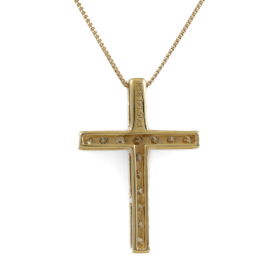 0.50ct Diamond Cross Pendant - 5